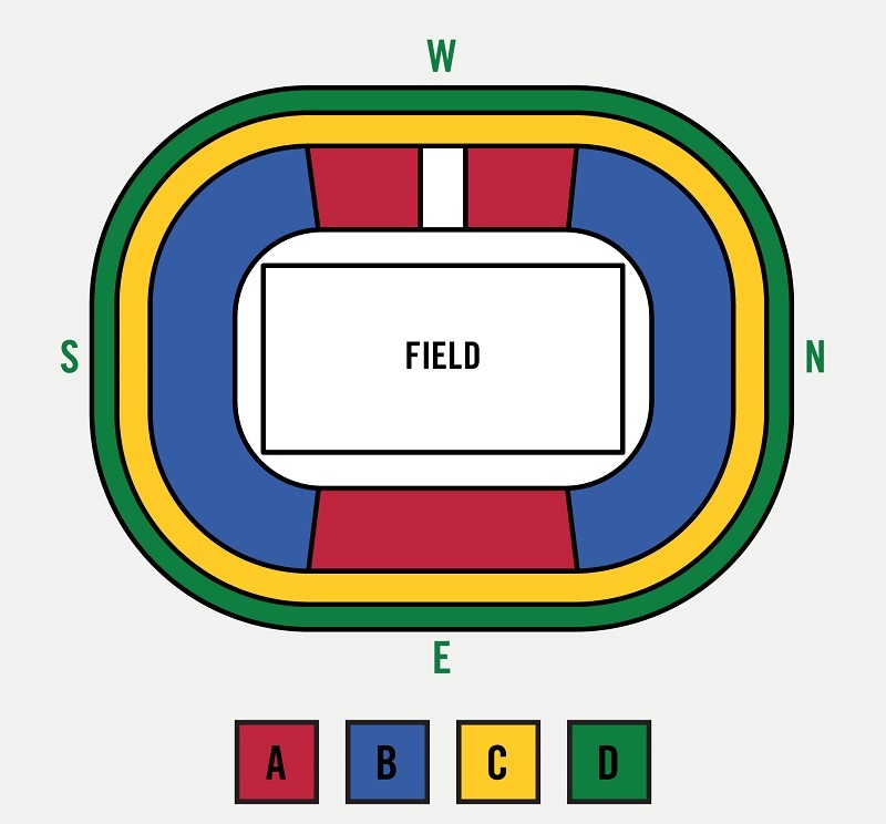 Nelson Mandela Bay Stadium, Port Elizabeth, South Africa Seating Plan