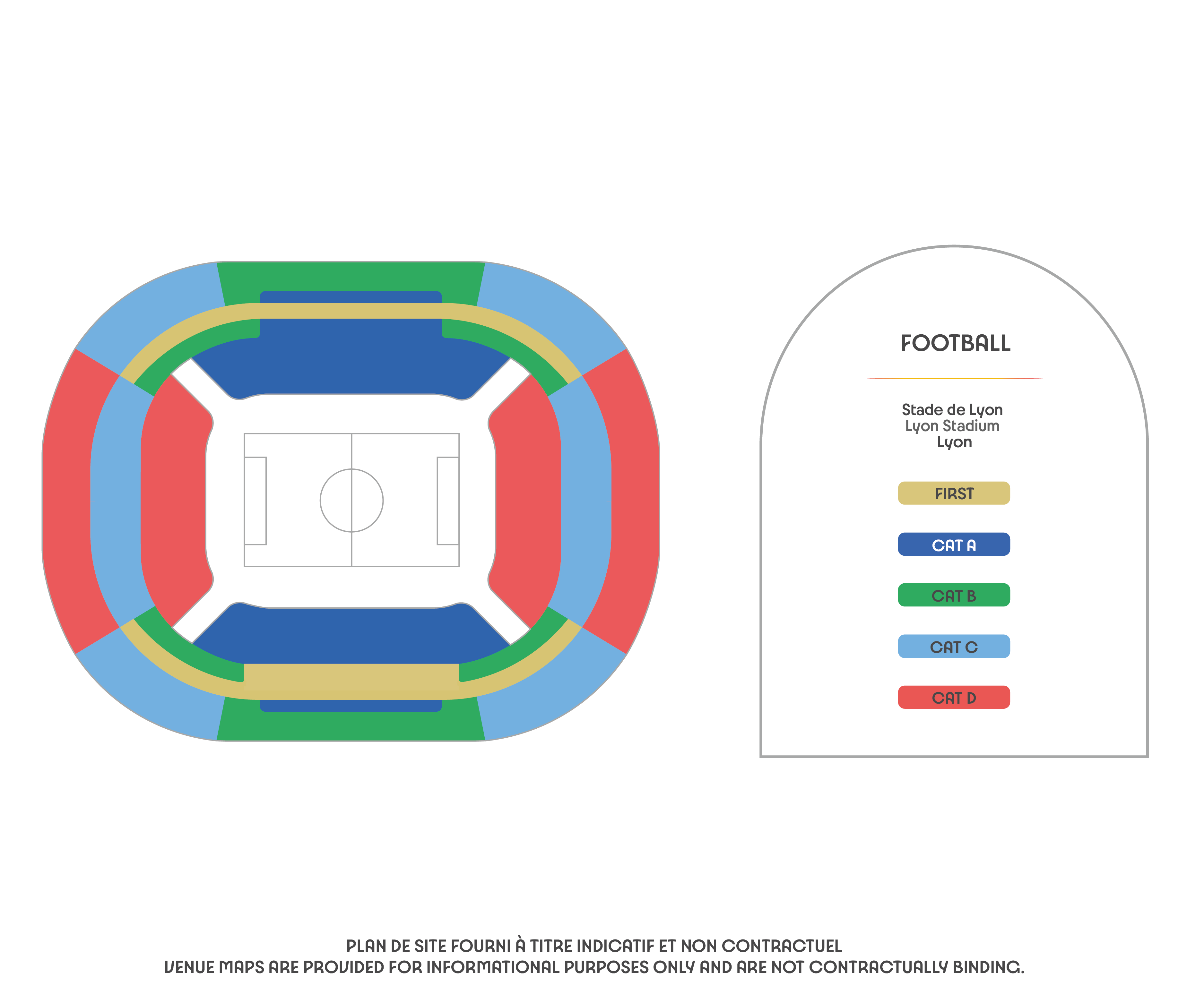 Parc Olympique Lyonnais, Lyon, France / Parc Olympique Lyonnais, Lyon, France Venue Seating Plan