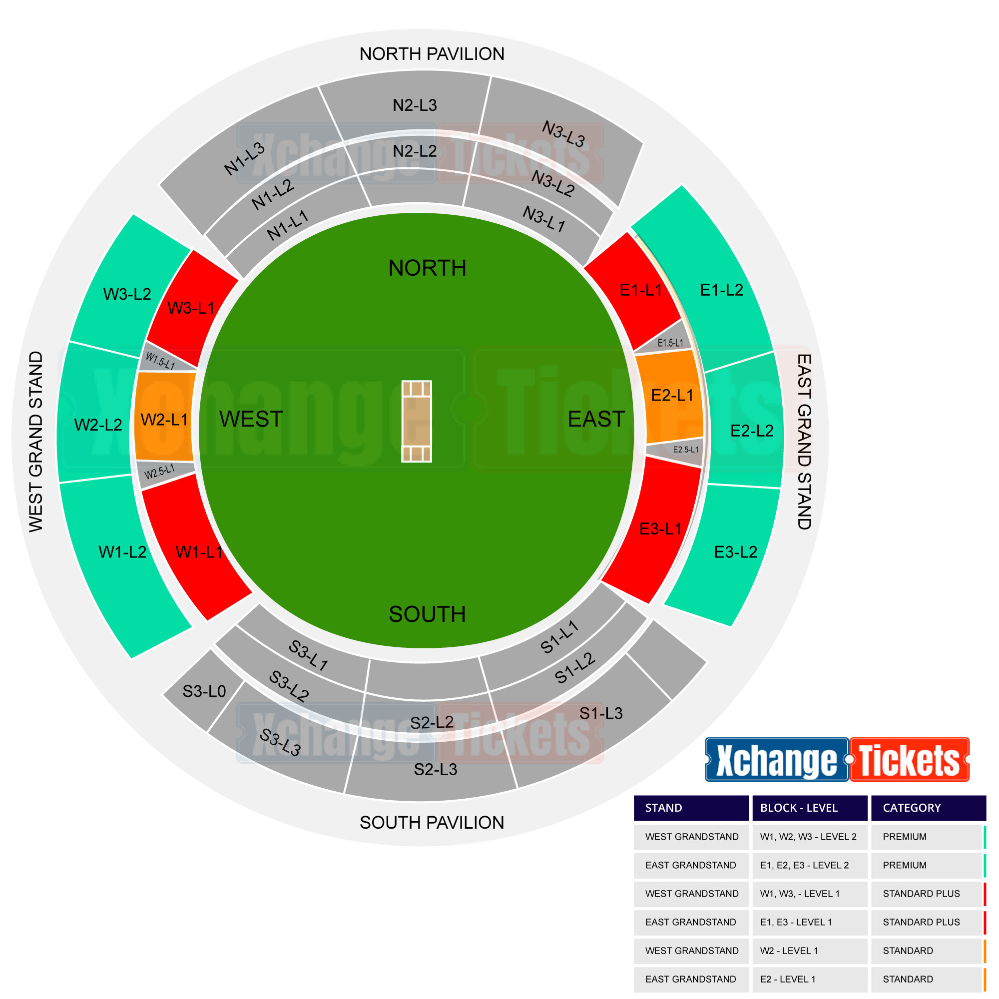 Nassau County International Cricket Stadium, New York, United States Seating Plan