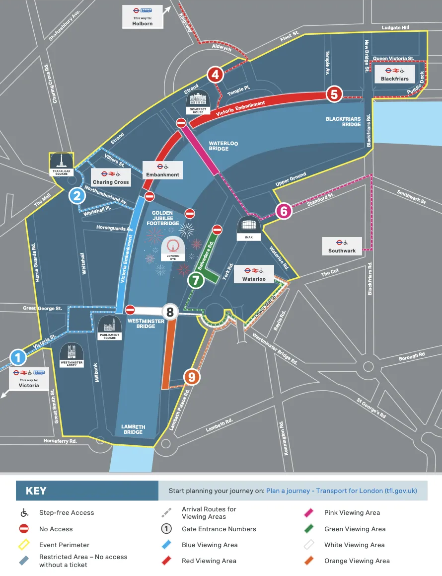Thames Riverside, London, United Kingdom / Thames Riverside, London, United Kingdom Venue Seating Plan