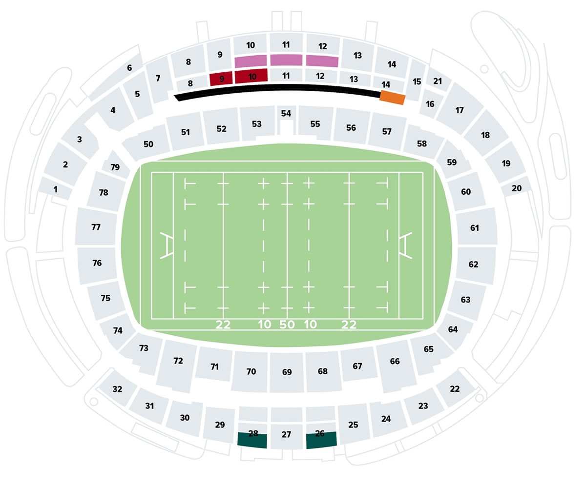 Sydney Stadium, Sydney, Australia Seating Plan