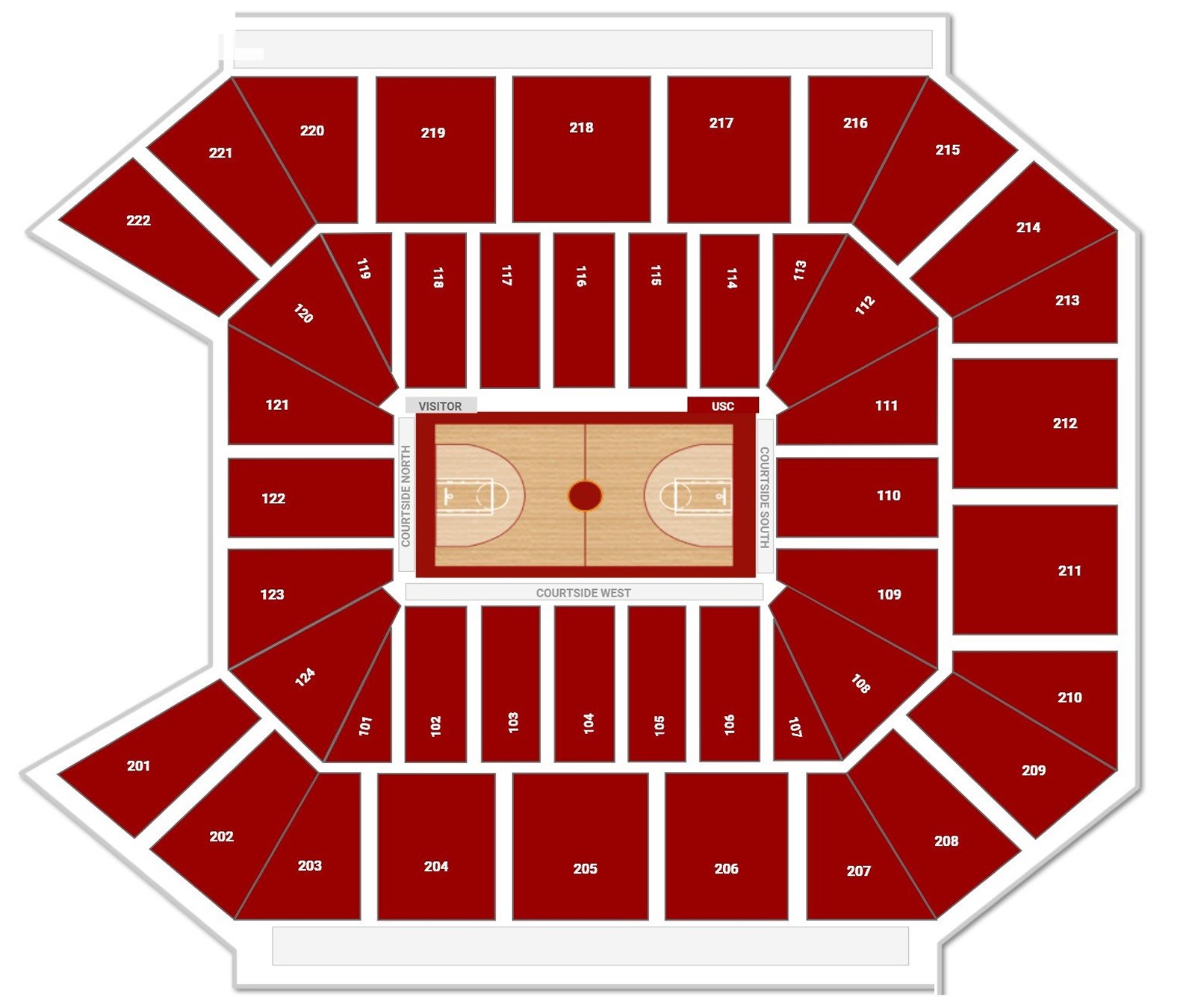 Galen Center, Los Angeles, United States / Galen Center, Los Angeles, United States Venue Seating Plan