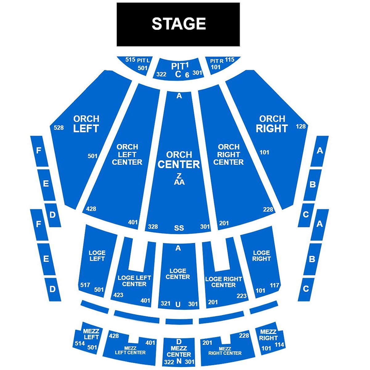 Peacock Theater, Los Angeles, United States / Peacock Theater, Los Angeles, United States Venue Seating Plan