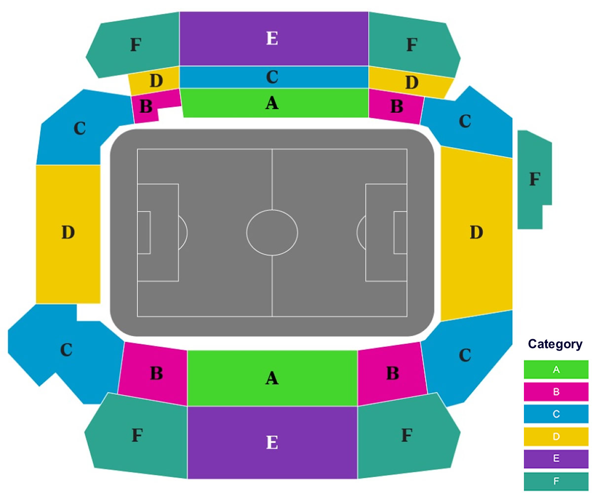San Diego Stadium, California, United States / San Diego Stadium, California, United States Venue Seating Plan
