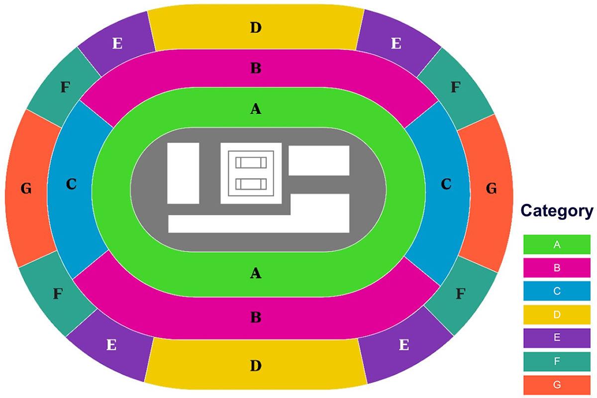 DTLA Arena Trampoline Gymnastics, Los Angeles, California, United States / DTLA Arena Trampoline Gymnastics, Los Angeles, California, United States Venue Seating Plan