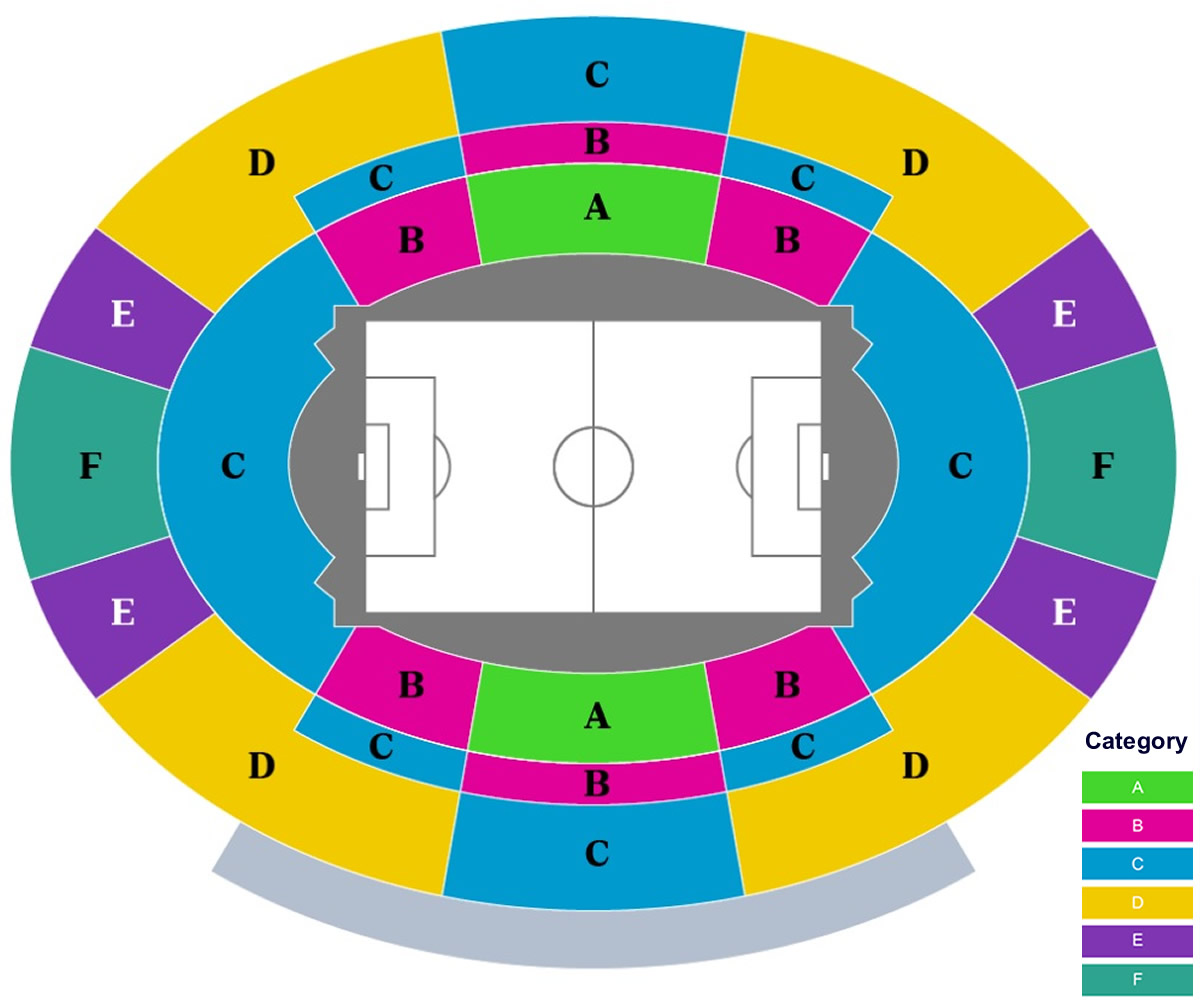 Rose Bowl Stadium (Football), Pasadena, California, United States / Rose Bowl Stadium (Football), Pasadena, California, United States Venue Seating Plan