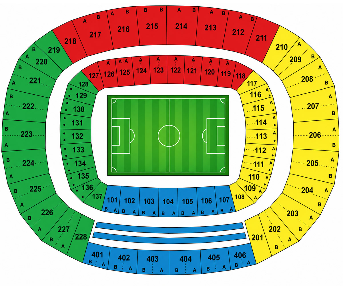 Estadio Castelao, Fortaleza, Brazil / Estadio Castelao, Fortaleza, Brazil Venue Seating Plan