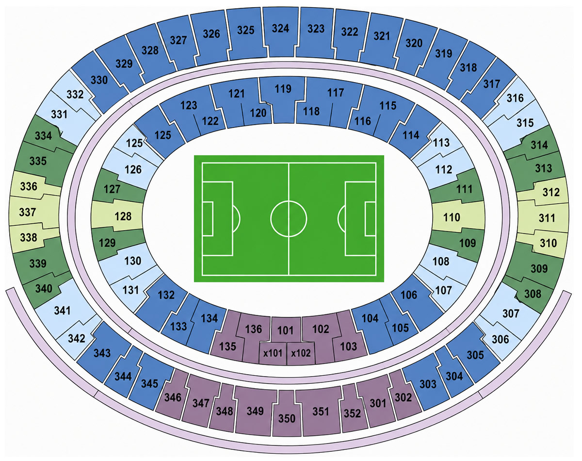 Estadio Beira-Rio, Porto Alegre, Brazil / Estadio Beira-Rio, Porto Alegre, Brazil Venue Seating Plan