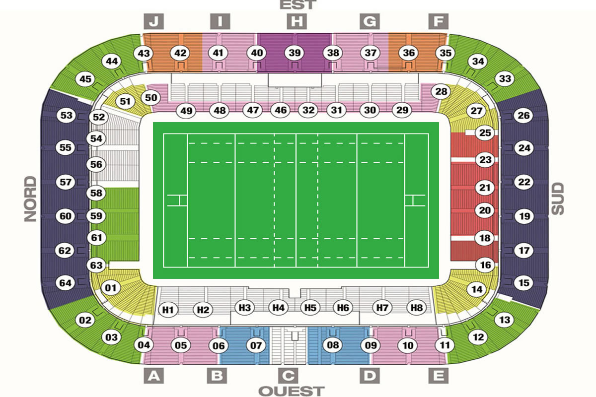 Stade de Bordeaux , Bordeaux, France Seating Plan