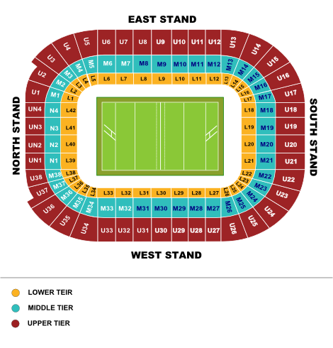 Millenium Stadium., Cardiff, United Kingdom Seating Plan