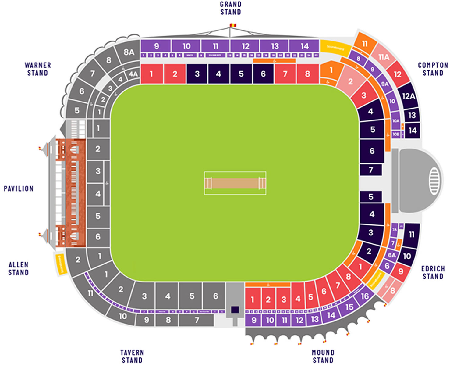 Lords, London, United Kingdom / Lords, London, United Kingdom Venue Seating Plan